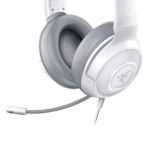 Razer Kraken X Mercury - Auriculares para Juegos (Auriculares ultraligeros para Juegos para PC, Mac, Xbox One, PS4 y Switch, Acolchado para la Cabeza, Sonido Envolvente 7.1) Blanco