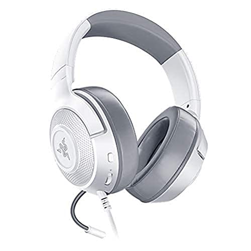 Razer Kraken X Mercury - Auriculares para Juegos (Auriculares ultraligeros para Juegos para PC, Mac, Xbox One, PS4 y Switch, Acolchado para la Cabeza, Sonido Envolvente 7.1) Blanco