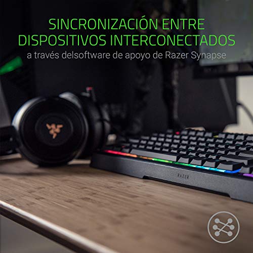 Razer Ornata Chroma Teclado Gaming, Estándar con USB, Alámbrico, Interruptor de Membrana,Teclas de Membrana, ES Layout, Color Negro