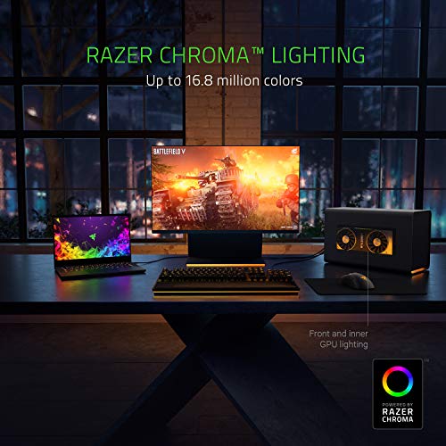 Razer - Tarjeta gráfica externa con conexión Thunderbolt 3 para portátiles con gráficos externos Windows 10 y Mac