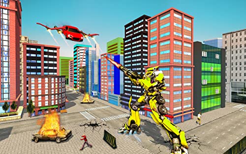 Real Flying Car Transformation Robot Simulator