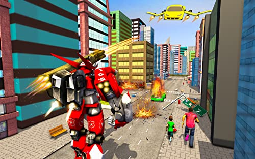 Real Flying Car Transformation Robot Simulator