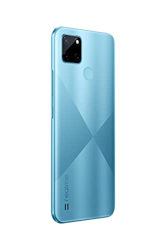 realme C21Y Smartphone Libre, Batería de 5000 mAh, Pantalla completa de 6,5" con mini-drop, Cámara triple con IA de 13 MP, Procesador UNISOC T610, Dual Sim, 4+64GB, Cross Blue
