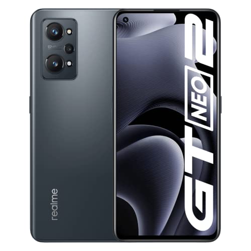 realme GT Neo 2 Smartphone, Qualcomm Snapdragon 870 5G Teléfono Móvil,12GB+256GB, Pantalla AMOLED E4 de 120Hz, Carga SuperDart de 65W, Cámara Triple de AI de 64MP, 2-SIM, NFC, Neo Negro