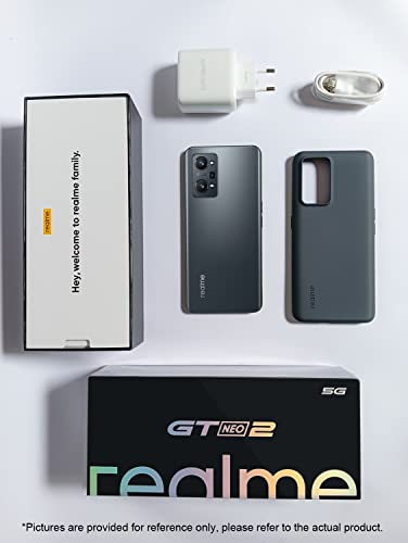 realme GT Neo 2 Teléfono Movil Libres Snapdragon 870 5G Smartphone 6,62" Pantalla AMOLED 120Hz 8GB RAM 128GB ROM 64MP Cámara Carga Rápida 65W 5000mAh Batería Dual SIM NFC Android 11 GPS