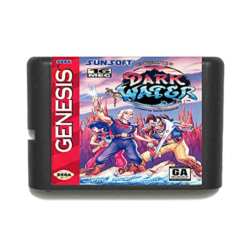 Red plum GAOHEREN Los Piratas del Agua Oscura 16 bits. Maryland Tarjeta de Juego Apta for Sega Mega Drive Fit for Génesis GHR
