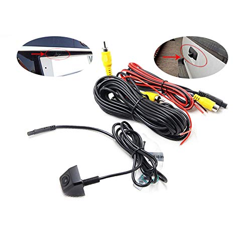 RED WOLF Mini cámara de inversión HD para instalar en la puerta trasera/puerta de elevación/placa de licencia, cámara de visión trasera 5V ~ 16V Cámara de gran voltaje al revés Flip Imagen