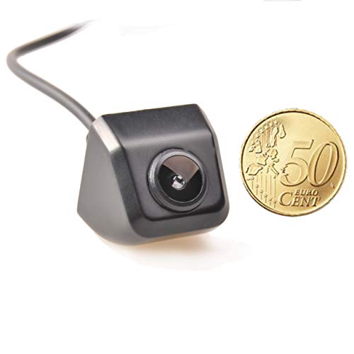 RED WOLF Mini cámara de inversión HD para instalar en la puerta trasera/puerta de elevación/placa de licencia, cámara de visión trasera 5V ~ 16V Cámara de gran voltaje al revés Flip Imagen