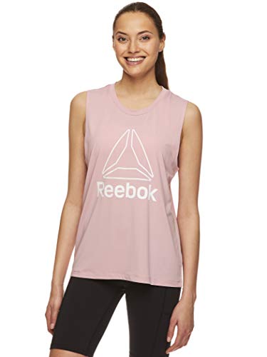Reebok Women's Muscle Tank Top - Ladies Moisture Wicking Activewear & Workout Shirt - Zephyr Prime Muscle, X-Small