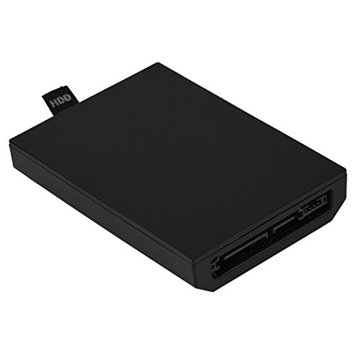Reemplazo del disco duro de 120GB/250GB Expansión la memoria para XBOX 360 kit de accesorio Internal Slim para actualizar su disco duro Xbox y expandir el almacenamiento de datos de color negro(120GB)