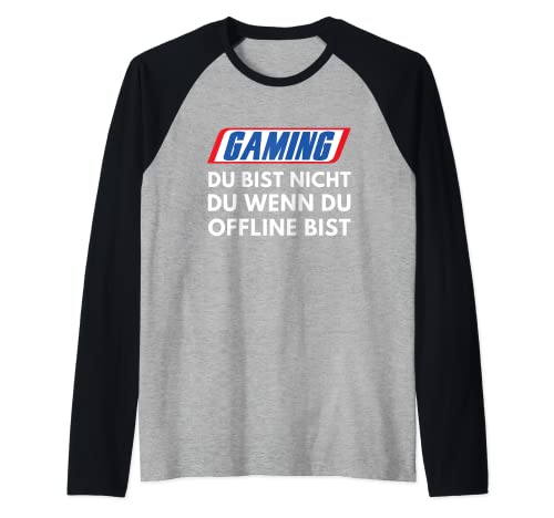 Regalo de juego «No eres tú cuando estás sin conexión» Camiseta Manga Raglan