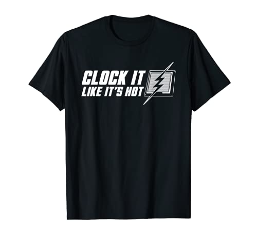 Regalo divertido del constructor de PC - Overclock Computer Builder PC Gamer Camiseta