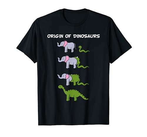 Regalo gráfico de serpiente y elefante de Origin Of Dinosaurs Camiseta