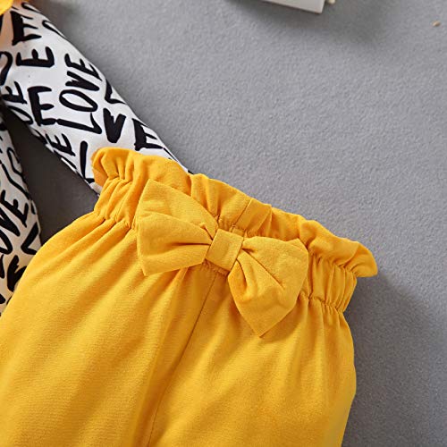 Rehomy Conjunto de ropa para bebé niña recién nacido, traje de San Valentín, ropa de manga larga para bebé con lazo diadema 3 piezas