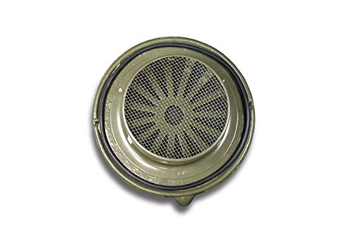Rejilla de ventilación nostálgica antigua con brida de salida de aire de estilo rústico, diámetro de 150 cm