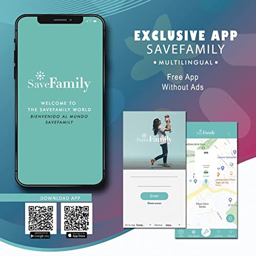 Reloj con GPS para niños Save Family Modelo Junior Acuático IP67. Smartwatch Juvenil. Botón SOS, Anti-Bullying, Chat Privado, Modo Colegio, Llamadas y Mensajes. App Propia. Rosa.
