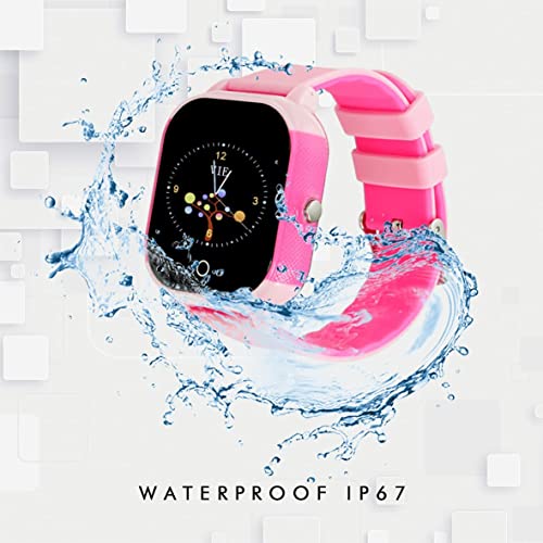 Reloj con GPS para niños Save Family Modelo Junior Acuático IP67. Smartwatch Juvenil. Botón SOS, Anti-Bullying, Chat Privado, Modo Colegio, Llamadas y Mensajes. App Propia. Rosa.