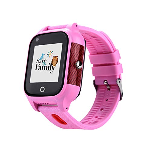 Reloj-Smartwacth 4G Urban con Videollamada & GPS instantáneo para Infantil y Juvenil SaveFamily. WiFi, Bluetooth, identificador de Llamadas, Boton SOS, Resistente al Agua Ip67. App SaveFamily. Rosa