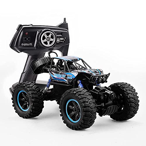 Remote Control Cars All Terrain Racing Amphibious RC Off-Road Climbing Vehicle Charging Toy Car 2.4GHz Four-Wheel Drive Bigfoot High-Speed Drift Truck Independent Spring Shock Absorber (Blue)
