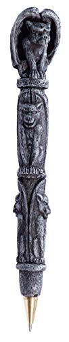 Reproducción Heroic Fantasy bolígrafo gargouille de resina, 16.5 / 2.5 cm