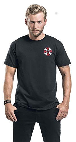 Resident Evil Umbrella Co. - Our Business Is Life Itself Hombre Camiseta Negro M, 100% algodón, Regular