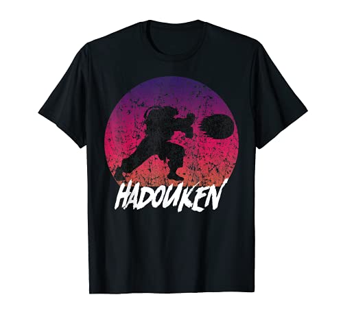 Retro Vintage Hadouken Fighter Camiseta
