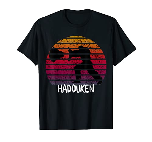 Retro Vintage Hadouken Fighter Camiseta
