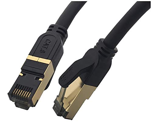REULIN Cable Ethernet Plug & Play, Cable LAN Cat8, Cable de Red RJ45 TP 40G-2 GHz, para Conectar el Módem Router Hub con Smart TV, Ethernet Splitter, Gigabit Switch, Gaming, Laptop, Xbox, PS5 (3M)