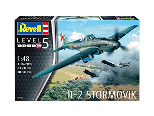 Revell IL-2 Stormovik, Kit de Modelo, Escala 1: 48 (3932) (03932)