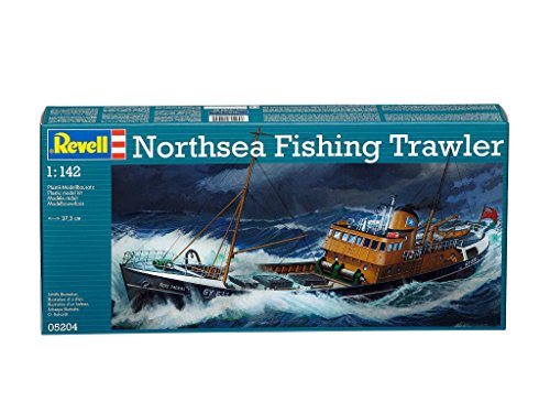 Revell North Sea Fishing Trawler, Kit Modello, Escala 1:142 (5204) (05204), 37,3 cm de Largo