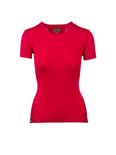 Rewoolution Skin Camiseta, Mujer, Ruby, XS