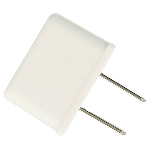 REY Adaptador de Enchufe Clavija Redonda (Europeo) a Plana (Americano)