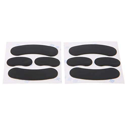 RG-FA Patines de ratón de 0,6 mm de grosor para Steel Series Rival / Rival 300, color negro