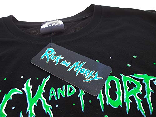 Rick and Morty Fashion UK Nave Espacial Space Laser Beam Camiseta T-Shirt Original Oficial (S Small)