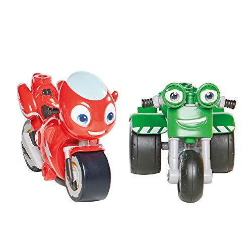 Ricky Zoom T20044 Ricky Zoom & DJ Paquete de 2, Figuras de acción de 3 Pulgadas, Juguete de Moto para niños y niñas de 3 años +