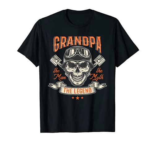 Rider Grandpa The Man The Myth The Legend Rally Graphic Camiseta