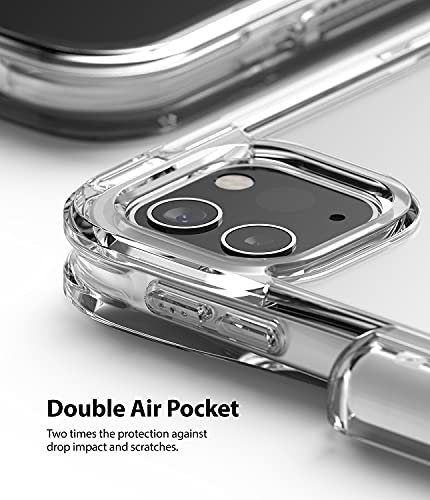 Ringke Fusion Plus Compatible con Funda iPad Pro 12,9 Pulgadas, Solo para 5.ª generación (2021), Carcasa Transparente Parachoque Antigolpes con Agujeros para Cuerda - Clear