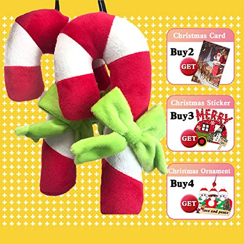 RKGD Palo de Navidad de Felpa para Mascotas, Juguete chillón, Suave, Colorido, Hermoso, se Adapta a Todos los Perros Samoyedo Husky Shiba Beagles Pomerania Poodl-1 Piezas