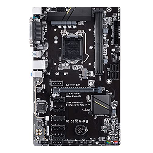 RKRXDH Nueva Placa Base de Escritorio Original Fit for Gigabyte GA-H110-D3A H110-D3A H110 LGA 1151 Compatible con 2 * DDR4 32G 4 * SATA3 1 * M.2 ATXTarjeta Madre