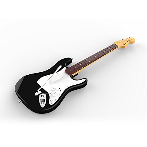 Rock Band 4 + Guitarra Wireless Fender Stratocaster, Color Negro