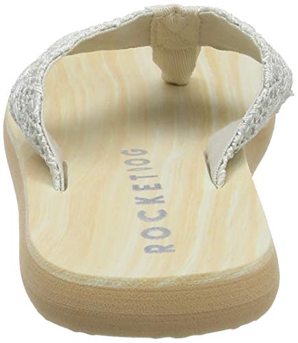 Rocket Dog Adios, Chanclas Mujer, Blanco (Crochet Pearl J17), 37 EU