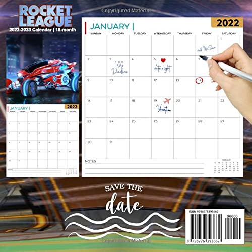 Rocket League: OFFICIAL 2022 Calendar - Video Game calendar 2022 - Rocket League -18 monthly 2022-2023 Calendar - Planner Gifts for boys girls kids ... games Kalendar Calendario Calendrier). 8