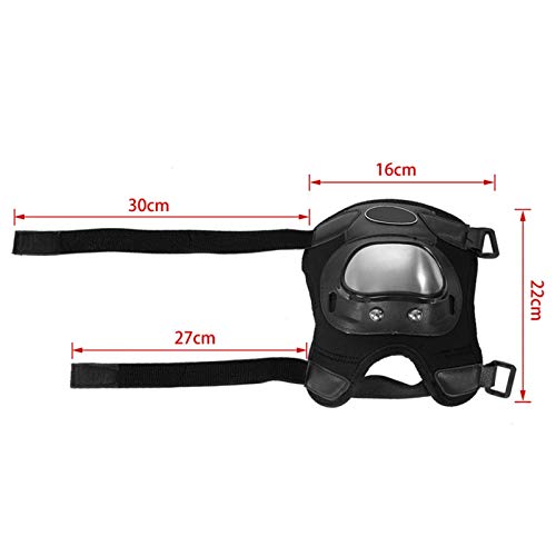 Rodilleras de acero inoxidable, 2 piezas, motocicleta, motocross, ATV, adultos, rodilleras, espinilleras, juego de armadura protectora, negro