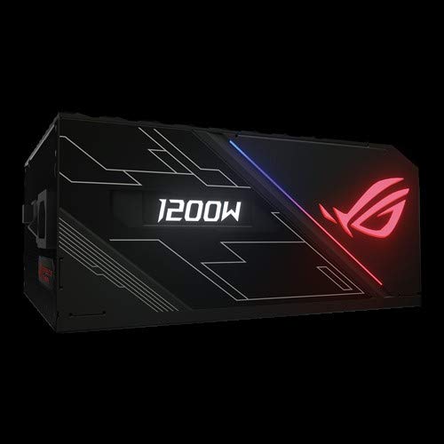 ROG Thor 1200P - Fuente de alimentación 1200 W Platinum con Aura Sync y Pantalla OLED