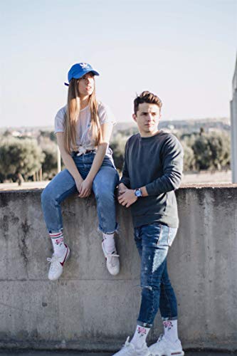 Roits Calcetines Whakatika Sport Blancos 36-40 - Calcetines Originales Deportivos Mujer