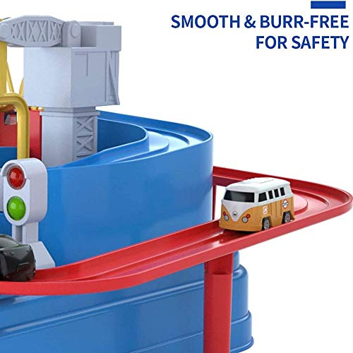 ROIY Coche Aventura Juguete, Crazy Adventure Coche Niños Juguetes Juguetes para niños 2 3 4 5 6 AÑOS DE NIÑOS NIÑOS NIÑOS REGALO DE CUMPLEAÑOS Pistas de carreras de coches Playet Kids Puzzles Matchbox