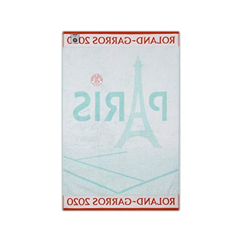 ROLAND GARROS 2020 - Toalla de Juegos Oficial de algodón Mixto, Azul, 70 x 105 cm