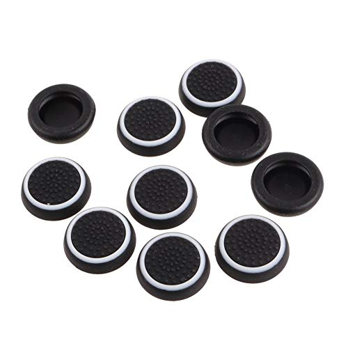 Romote Thumbsticks de Silicona Joystick Tapas para PS3 / PS4 / Xbox One/Controladores de Xbox 360 Wireless 2 Par/Blanco y Negro