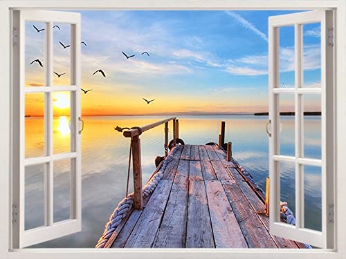 Rompecabezas de 1000 piezas para adultos, puente ribereño, imagen de paisaje natural, juguete educativo para niños, rompecabezas A.5 35 piezas