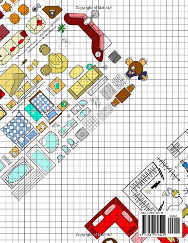 Room Layout Kit: Now In Full Color. The perfect furniture lay out planner - Plan your home interior designs using this scaled room layout template (Interior design tools)